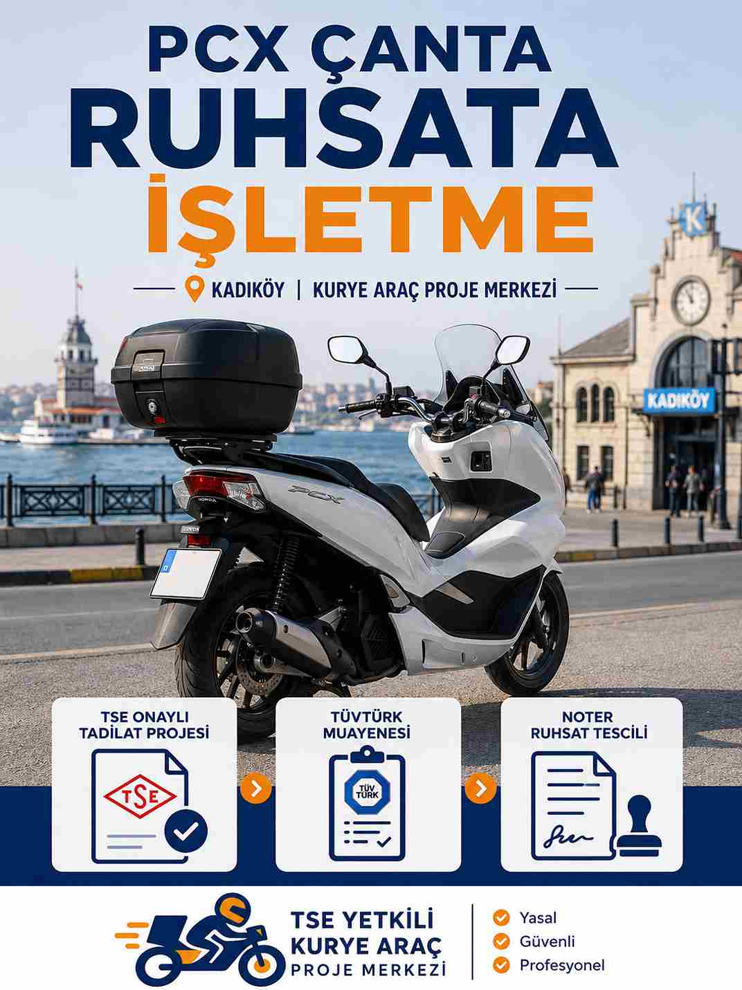 PCX Çanta Ruhsata İşletme Kadıköy