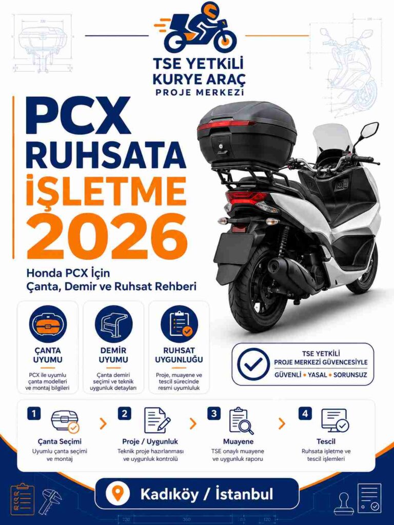 Honda PCX ruhsata işletme – çanta, demir ve ruhsat rehberi