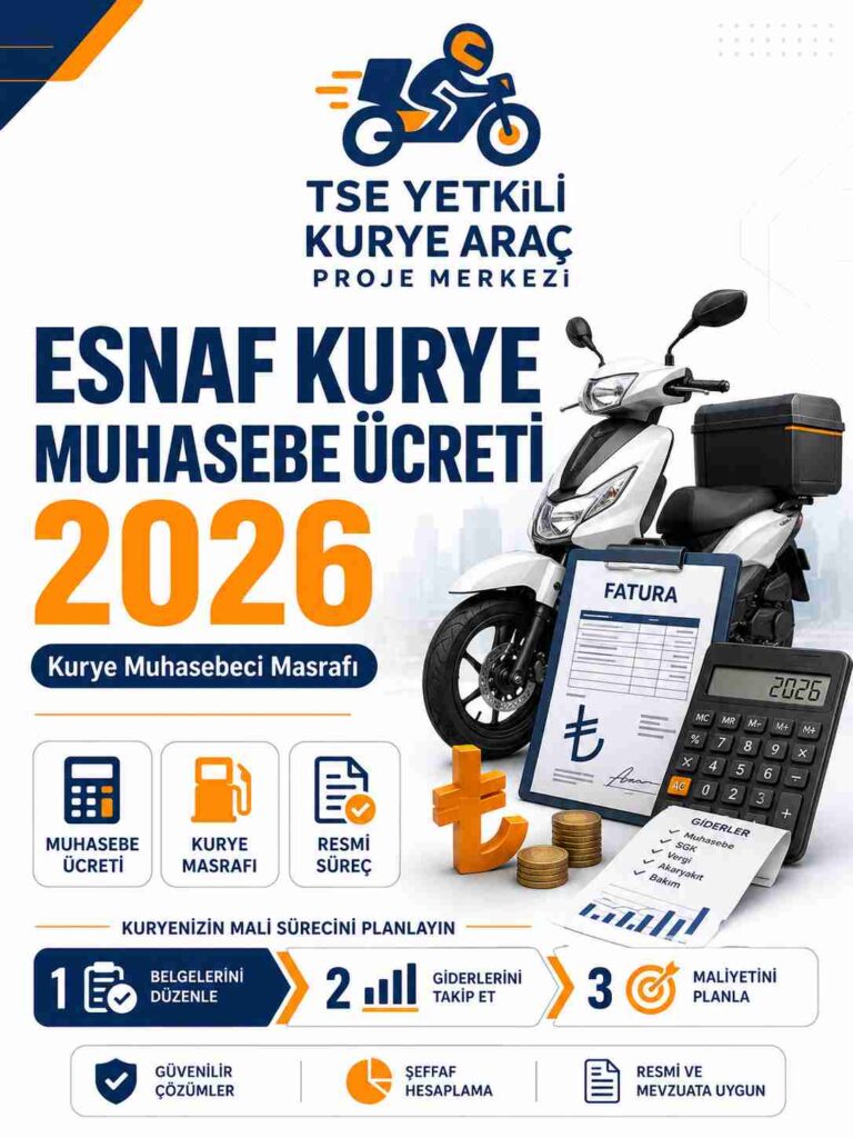 Esnaf kurye muhasebe ücreti 2026