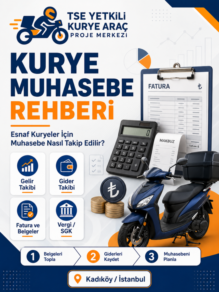 Esnaf kuryeler için muhasebe takip rehberi